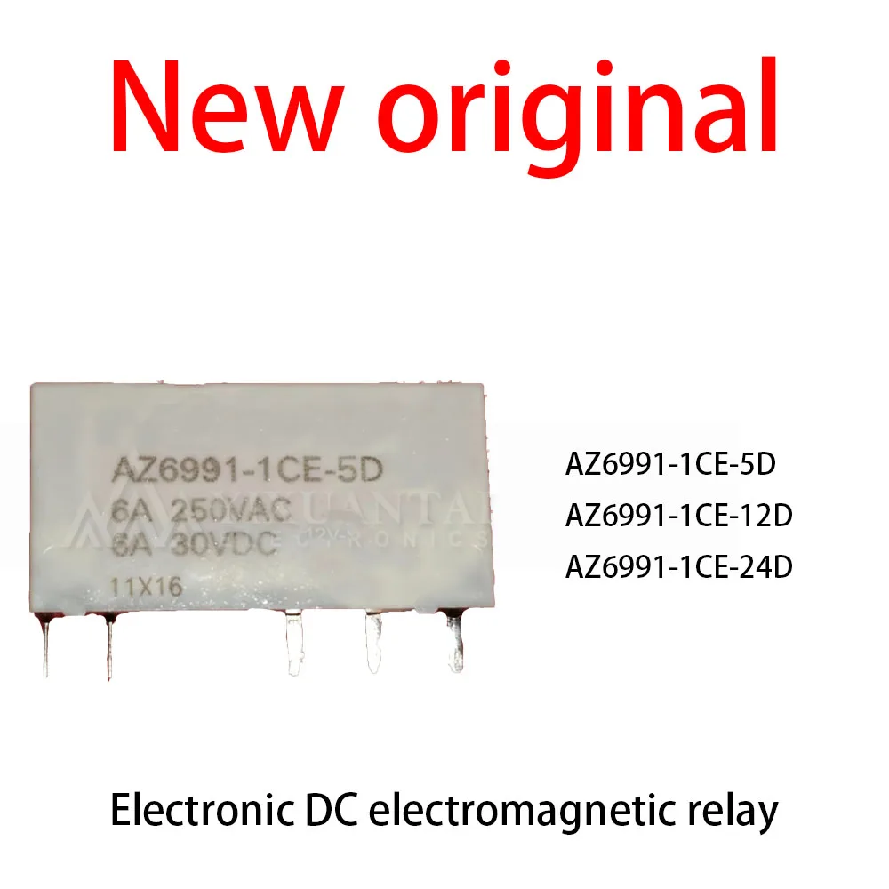 10 Pcs/Lot New original AZ6991-1CE-5D AZ6991-1CE-12D AZ6991-1CE-24D Electronic DC electromagnetic relay
10 Pcs/Lot New original AZ6991-1CE-5D AZ6991-1CE-12D AZ6991-1CE-24D Electronic DC electromagnetic relay