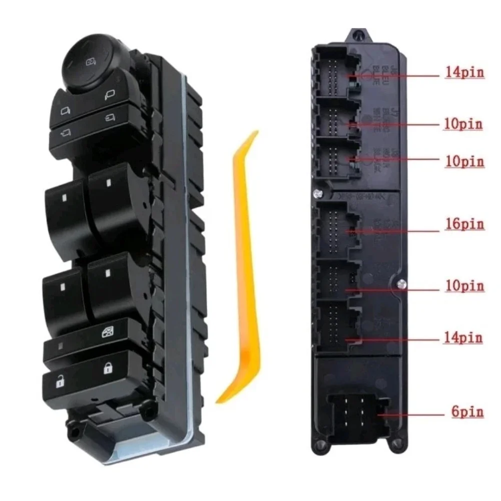 Left Driver Door Window Switch Panel Control For Cadillac For Escalade For Chevy For Silverado 1500 2500 3500
Left Driver Door Window Switch Panel Control For Cadillac For Escalade For Chevy For Silverado 1500 2500 3500