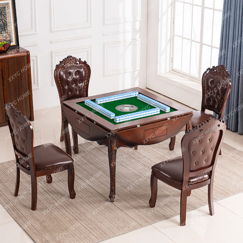 High-End Solid Wood Mahjong Machine Dining Table Dual-Use round Table Foldable Household Automatic Mute
High-End Solid Wood Mahjong Machine Dining Table Dual-Use round Table Foldable Household Automatic Mute