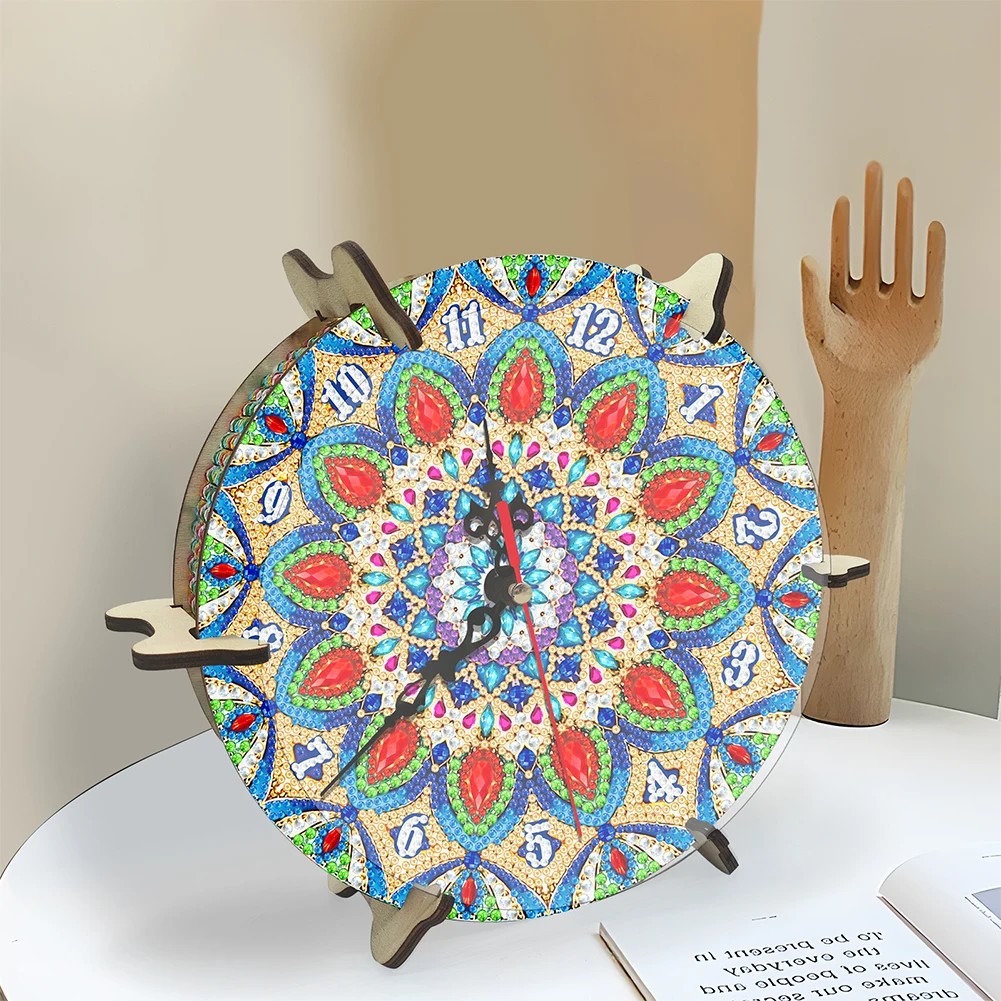 Mandala Special Shape 5D Diamond Painting Clock Art Craft DIY Crystal Diamond Clock Diamond Art Clock Pendants Kit for Desktop
Mandala Special Shape 5D Diamond Painting Clock Art Craft DIY Crystal Diamond Clock Diamond Art Clock Pendants Kit for Desktop