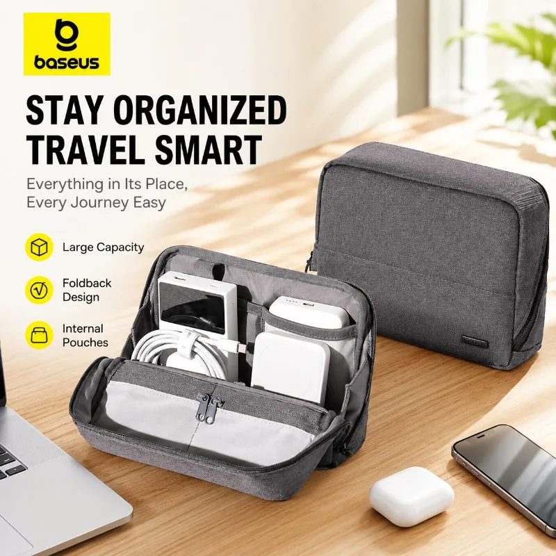 Double-layer Digital Storage Bag with Multiple Compartments Practical Travel Organizer for Data Cables Power Banks USB Drives
Double-layer Digital Storage Bag with Multiple Compartments Practical Travel Organizer for Data Cables Power Banks USB Drives