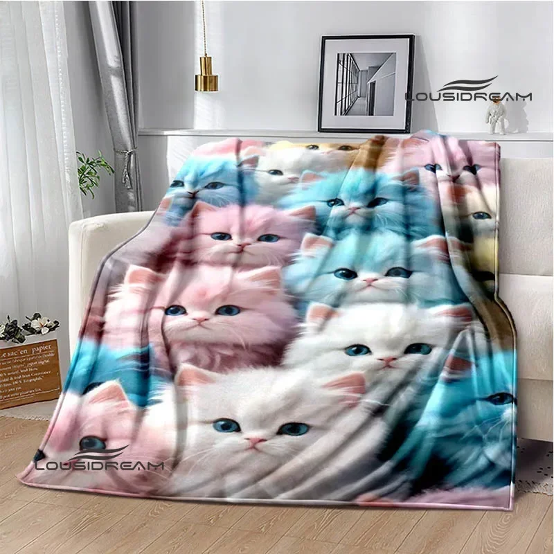 3D Cute cat printed blanket Flannel Warm blankets Soft and comfortable blanket bed linings cubre cama Birthday Gift
3D Cute cat printed blanket Flannel Warm blankets Soft and comfortable blanket bed linings cubre cama Birthday Gift