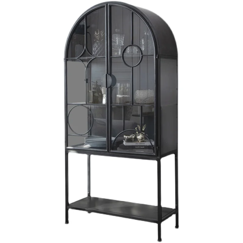 Retro Iron Art Storage Display Toy Bookcase Sideboard Cabinet round Wine Cabinet
Retro Iron Art Storage Display Toy Bookcase Sideboard Cabinet round Wine Cabinet