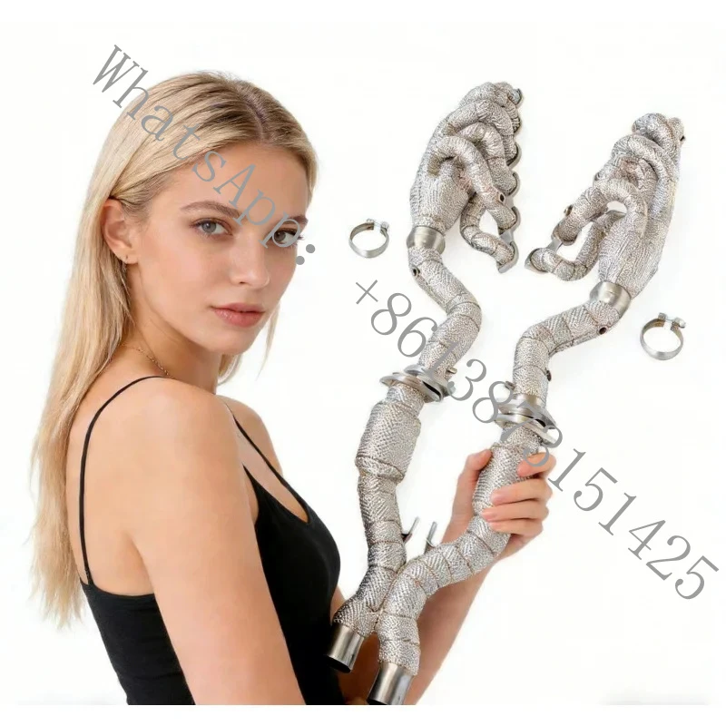 Suitable Stainless Steel Downpipe with Heat Insulation and High Flow Exhaust Manifold Fit 599 6.0 2006-2015, Enh
Suitable Stainless Steel Downpipe with Heat Insulation and High Flow Exhaust Manifold Fit 599 6.0 2006-2015, Enh