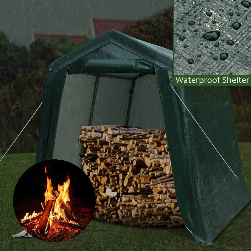 7ft X 12ft Outdoor Storage Shed, Enclosed Carport, All-steel Metal Frame, Outdoor Garage Tent with Side Walls
7ft X 12ft Outdoor Storage Shed, Enclosed Carport, All-steel Metal Frame, Outdoor Garage Tent with Side Walls