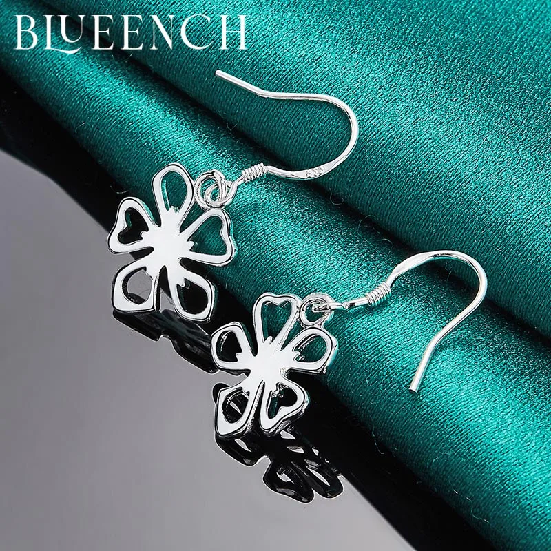 Blueench 925 Sterling Silver Flower Pendant Earrings for Ladies Engagement Wedding Temperament Simple Fashion Jewelry
Blueench 925 Sterling Silver Flower Pendant Earrings for Ladies Engagement Wedding Temperament Simple Fashion Jewelry