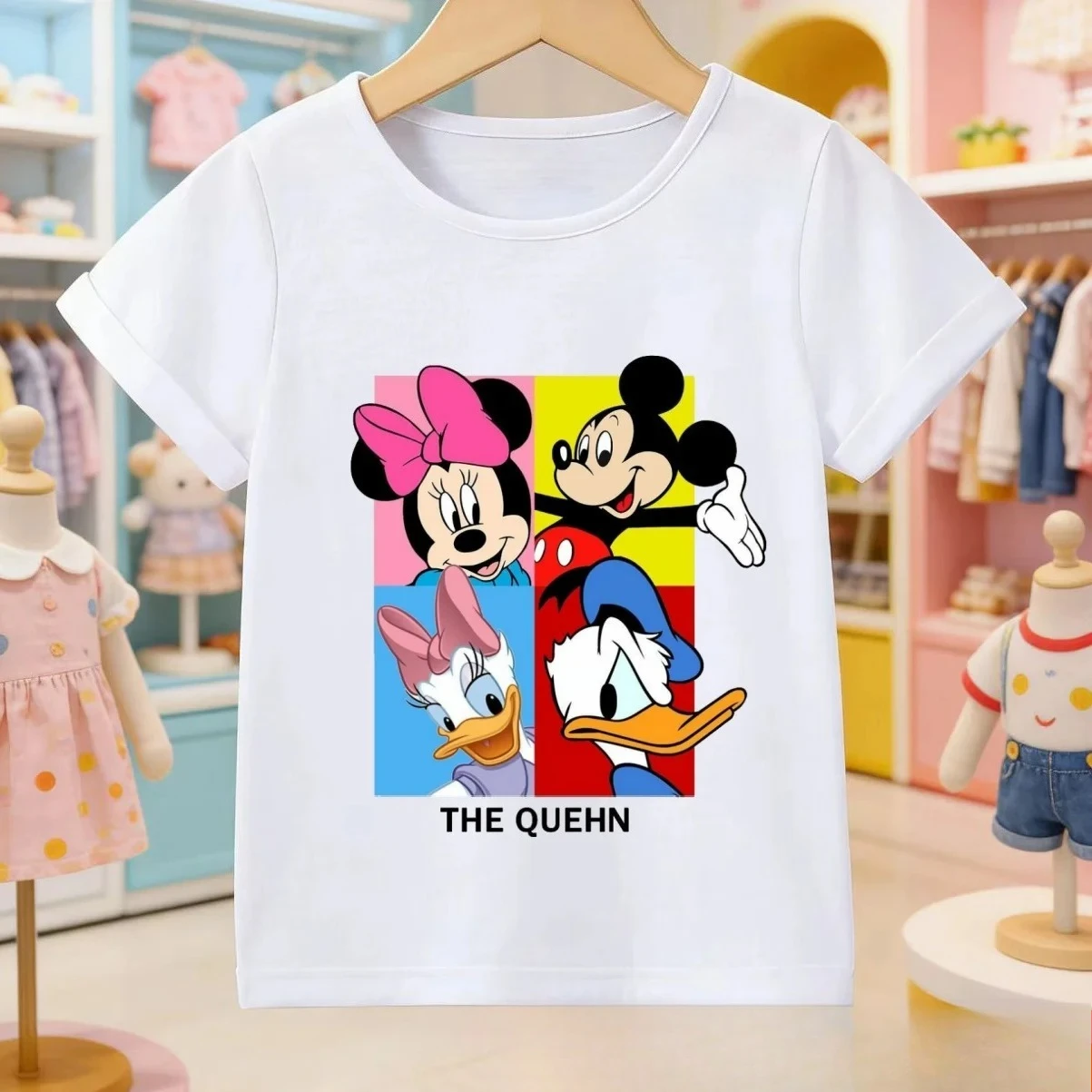 Новая детская сетчатая футболка для девочек с Микки Маусом 2026 года: легкая, быстросохнущая, дышащая, с милым мультяшным принтом, летняя повседневная футболка для игр
Новая детская сетчатая футболка для девочек с Микки Маусом 2026 года: легкая, быстросохнущая, дышащая, с милым мультяшным принтом, летняя повседневная футболка для игр