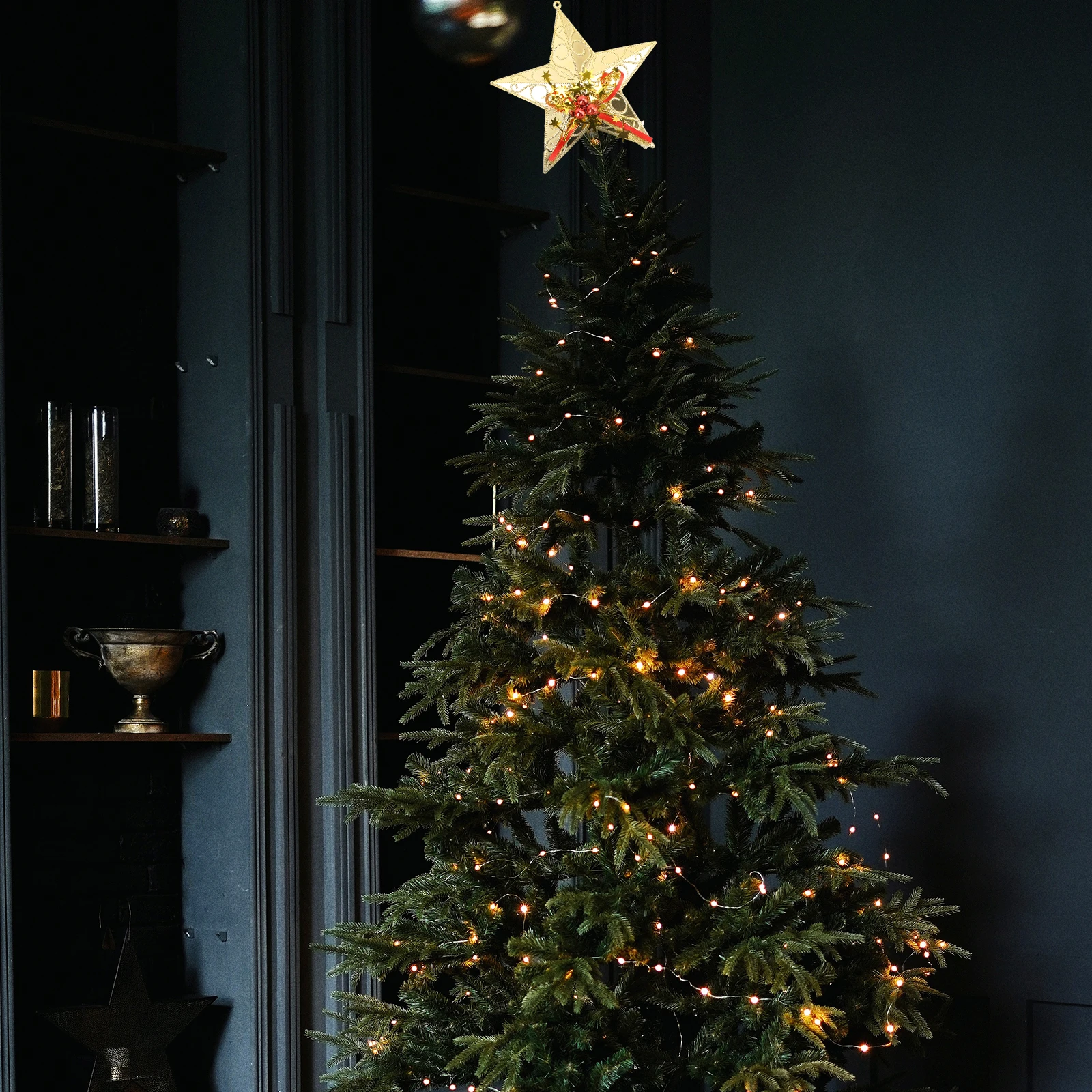 2pcs Glittering Plastic Five-Pointed Star Christmas Tree Topper Decorations For Festive Party Ornaments
2pcs Glittering Plastic Five-Pointed Star Christmas Tree Topper Decorations For Festive Party Ornaments