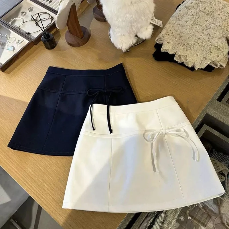 Sweet Bow Mini Skirts Women Korean High Waist Preppy All-Match Hip Skirt Summer Fashion Streetwear Slim A Line Skirt Female
Sweet Bow Mini Skirts Women Korean High Waist Preppy All-Match Hip Skirt Summer Fashion Streetwear Slim A Line Skirt Female