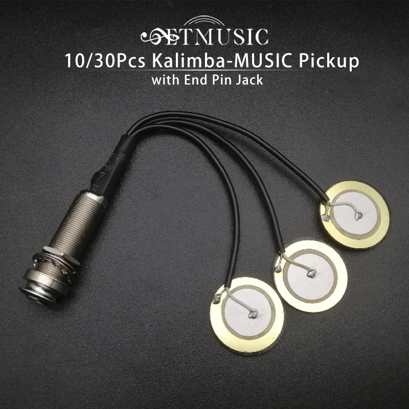 10/30Pcs Piezo Contact Microphone 3 Transducer Pickups with End Pin Jack for Kalimba-MUSIC
10/30Pcs Piezo Contact Microphone 3 Transducer Pickups with End Pin Jack for Kalimba-MUSIC