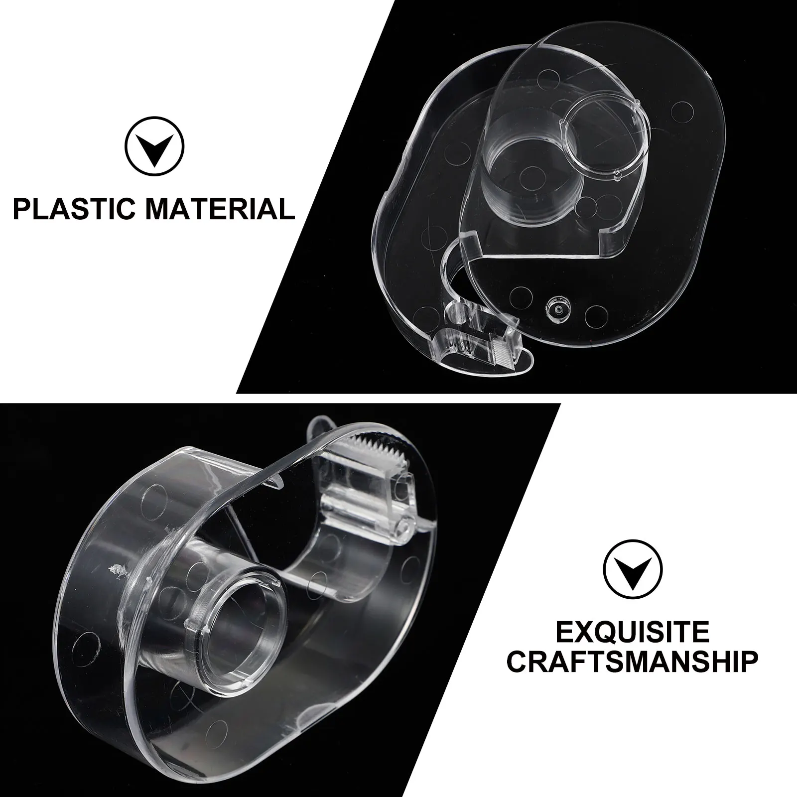 5pcs Transparent Plastic Tape Cutters Portable Dispensers For Office School Use Anti-Slip Desktop Storage Holders Art
5pcs Transparent Plastic Tape Cutters Portable Dispensers For Office School Use Anti-Slip Desktop Storage Holders Art