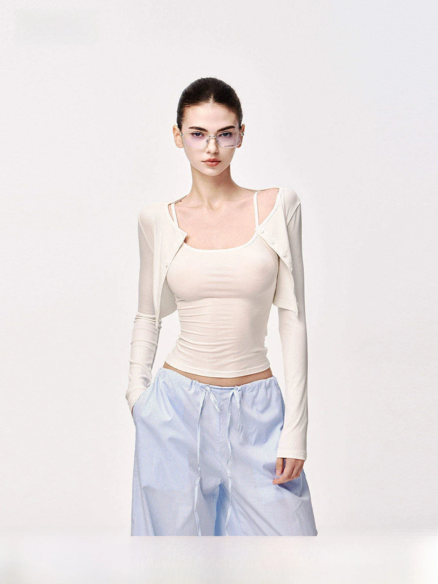 JLAUNT Rba Knitted Vest Women's Slim Fit American Sle Hot Girl Bal Top U-Neline Lenzing Modal Fabric
JLAUNT Rba Knitted Vest Women's Slim Fit American Sle Hot Girl Bal Top U-Neline Lenzing Modal Fabric