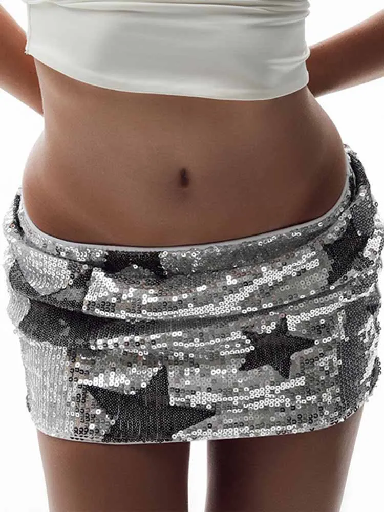 MCDV облегающая мини-юбка с блестками для женщин, блестящая юбка-карандаш со звездным узором y2k, модная сексуальная праздничная клубная вечерние плавки
MCDV облегающая мини-юбка с блестками для женщин, блестящая юбка-карандаш со звездным узором y2k, модная сексуальная праздничная клубная вечерние плавки