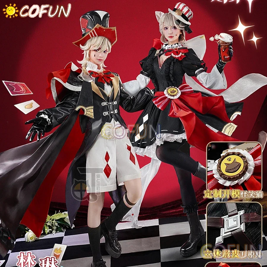 COFUN Genshin Impact Lynette Lyney KFC Game Suit Gorgeous Dress Uniform Cosplay Costume Halloween Party Role Play Outfit
COFUN Genshin Impact Lynette Lyney KFC Game Suit Gorgeous Dress Uniform Cosplay Costume Halloween Party Role Play Outfit