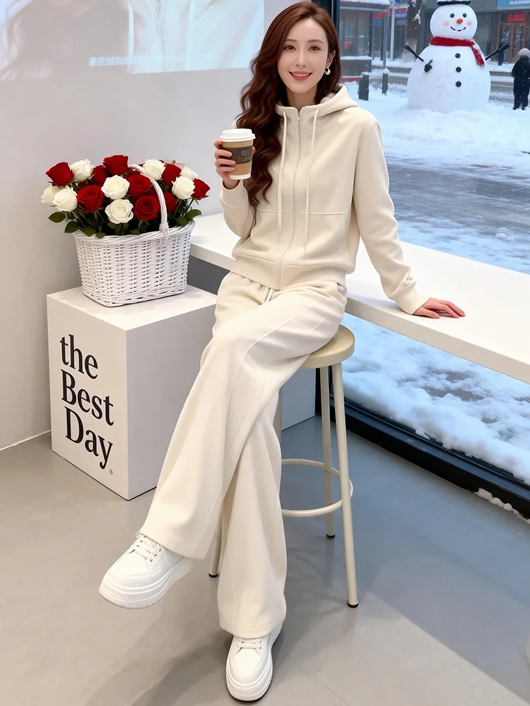 Salt Series Street Style Casual Set Women's Spring 2026 New Hooded Open Cardigan Long Sleeve High Waist Wide Leg Pants Runnin...
Salt Series Street Style Casual Set Women's Spring 2026 New Hooded Open Cardigan Long Sleeve High Waist Wide Leg Pants Runnin...
