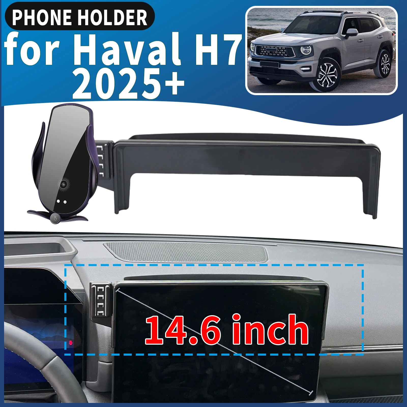 fit for Haval H7 2025 2026 14.6inch Car Phone Holder Mount Vehicle-Specific GPS Navigation Easy Installation accessoires
fit for Haval H7 2025 2026 14.6inch Car Phone Holder Mount Vehicle-Specific GPS Navigation Easy Installation accessoires