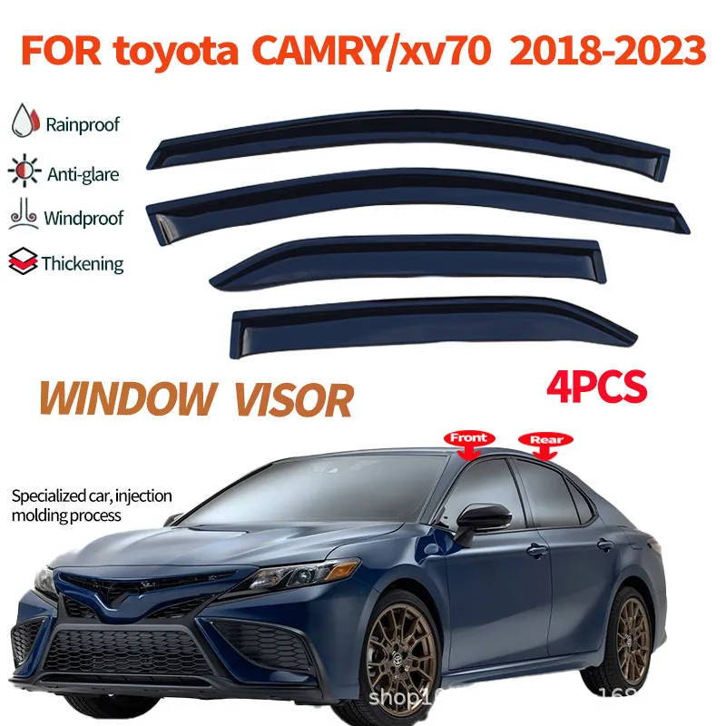 Suitable for Toyota Camry 2018-2023 door weather shield CAMRY black style rain eyebrow ventilation deflector
Suitable for Toyota Camry 2018-2023 door weather shield CAMRY black style rain eyebrow ventilation deflector