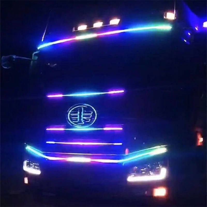 24V truck ambient light Truck remote control decorative lights Phantom running lamp Sun visor light Night running light strip
24V truck ambient light Truck remote control decorative lights Phantom running lamp Sun visor light Night running light strip