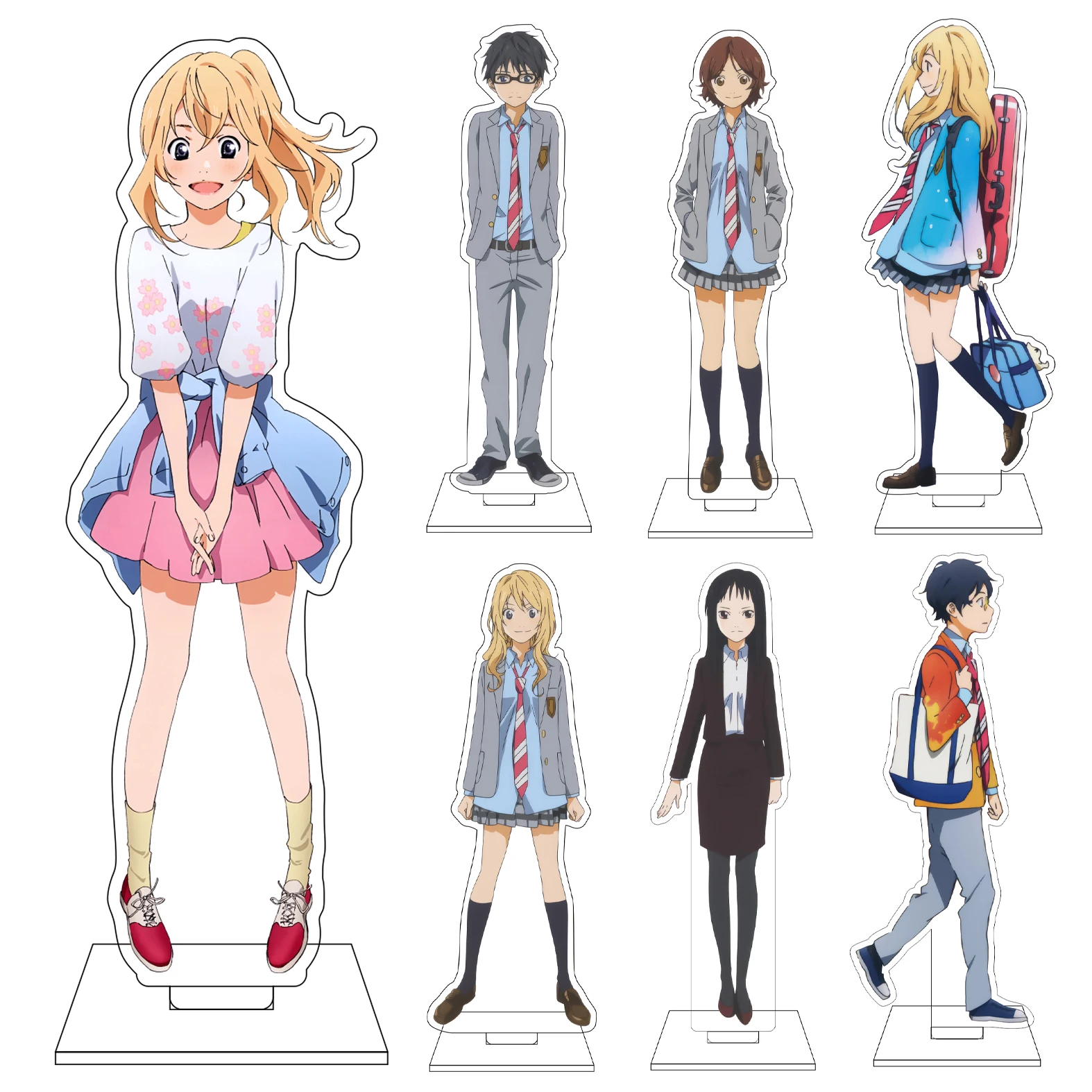 16CM Anime Your Lie in April Miyazono Kaori Acrylic Stand Model Arima Kousei Cartoon Standing Plate Desk Decoration Props Gifts
16CM Anime Your Lie in April Miyazono Kaori Acrylic Stand Model Arima Kousei Cartoon Standing Plate Desk Decoration Props Gifts