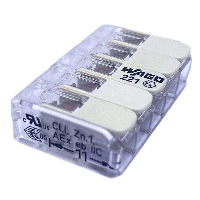 221-485 wire docking, connector wire card, quick connector for lighting fixtures
221-485 wire docking, connector wire card, quick connector for lighting fixtures