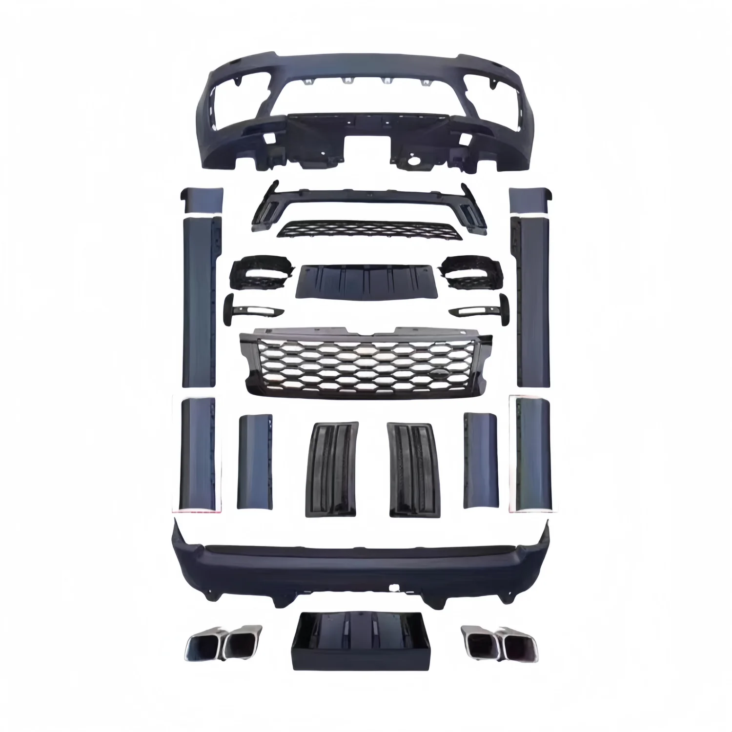 High quality front rear bumper grille body kit for 2018 Range Rover Vogue SVO upgrade to 2021 body kit car parts
High quality front rear bumper grille body kit for 2018 Range Rover Vogue SVO upgrade to 2021 body kit car parts