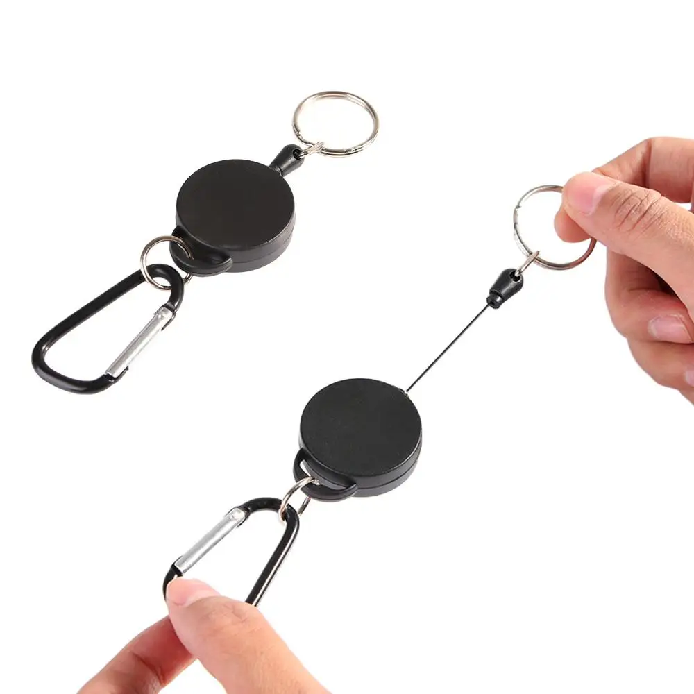 Portable Safety Retractable Nylon Wire Rope Keychain Easy Buckle ID Card Holder Badge Reel Key Ring Outdoor Sports
Portable Safety Retractable Nylon Wire Rope Keychain Easy Buckle ID Card Holder Badge Reel Key Ring Outdoor Sports