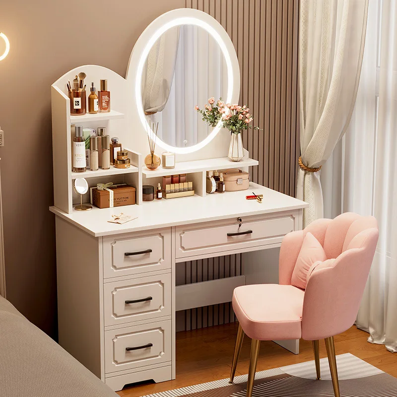 Bedroom dresser simple modern master bedroom makeup table 2024 new light luxury makeup table mirror storage cabinet makeup cabin
Bedroom dresser simple modern master bedroom makeup table 2024 new light luxury makeup table mirror storage cabinet makeup cabin