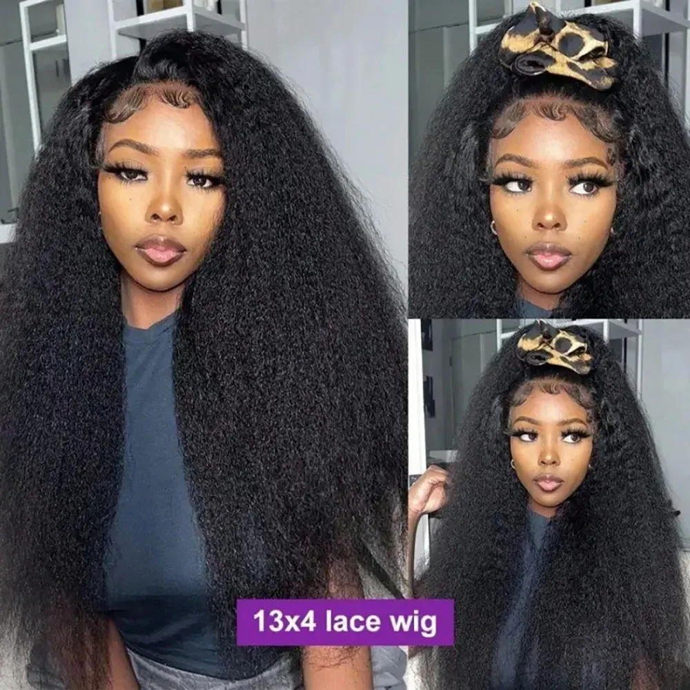 200% Density Human Hair Wig Pre plucked Natural Color 5x5 13X4 transparent Lace Front Wig Kinky Straight Lace Front Wig
200% Density Human Hair Wig Pre plucked Natural Color 5x5 13X4 transparent Lace Front Wig Kinky Straight Lace Front Wig