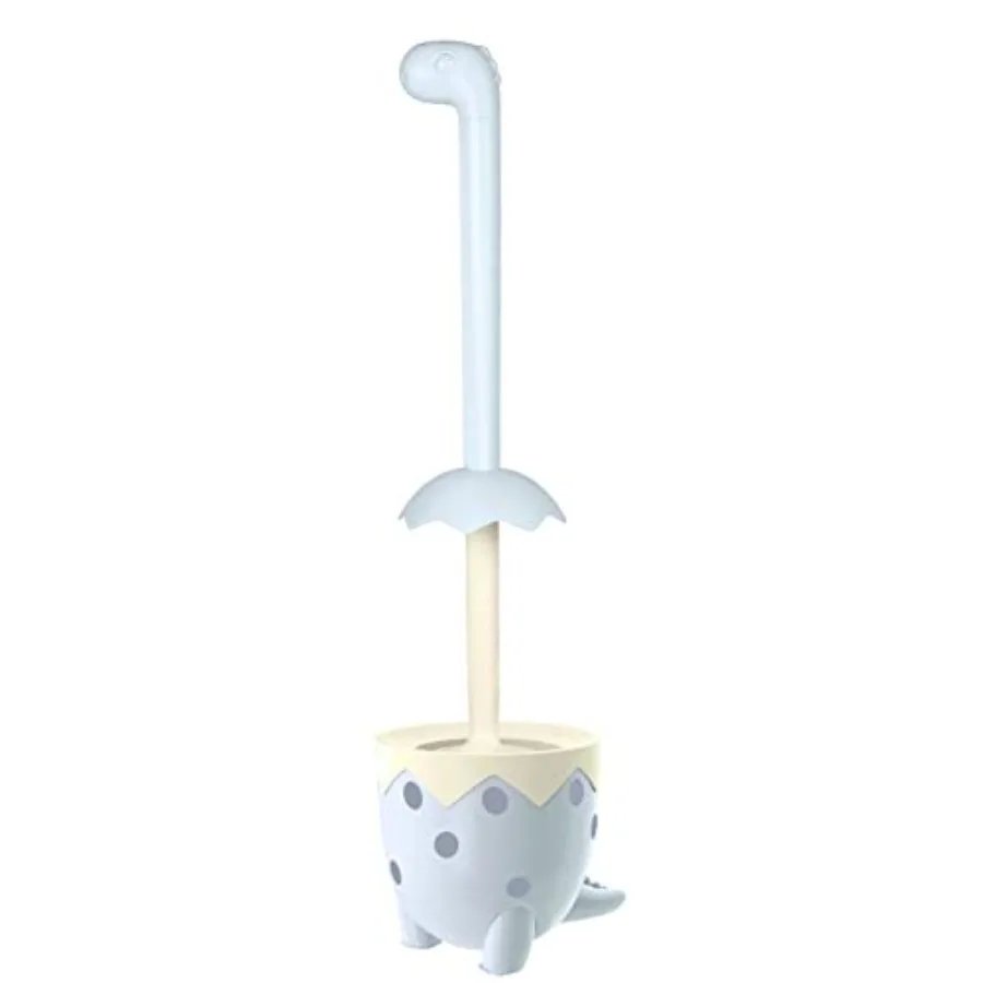 Toilet Brush Dinosaur Shape, Cute Shape Look, TPR Bristles Round Brush, Compact Size Toilet Brushes Floor Standing, 1-Pack
Toilet Brush Dinosaur Shape, Cute Shape Look, TPR Bristles Round Brush, Compact Size Toilet Brushes Floor Standing, 1-Pack