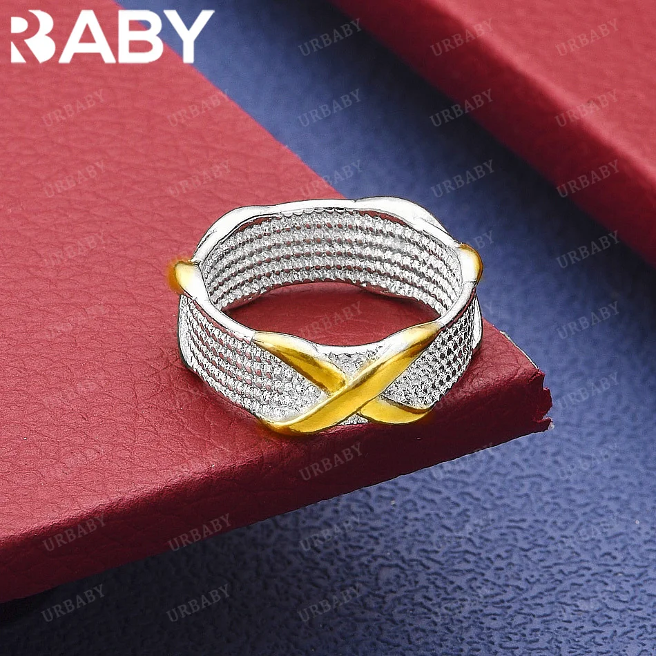 URBABY 925 Sterling Silver Cross Twist Fine Ring Fashion Jewelry Charm Grace Wedding Engagement Accessories
URBABY 925 Sterling Silver Cross Twist Fine Ring Fashion Jewelry Charm Grace Wedding Engagement Accessories