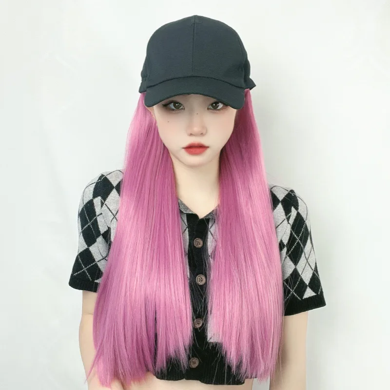 Synthetic Women's Thin Green Long Hair Baseball Cap All-in-One Face-Lifting Long Straight Full Head Wig
Synthetic Women's Thin Green Long Hair Baseball Cap All-in-One Face-Lifting Long Straight Full Head Wig