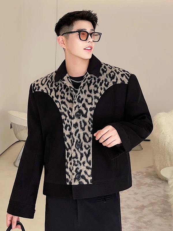 Retro Leopard Print Patchwork ort Loose Men's Jaet Autumn Winter Faion Street Sle Korean Version Casual Hair St ...
Retro Leopard Print Patchwork ort Loose Men's Jaet Autumn Winter Faion Street Sle Korean Version Casual Hair St ...