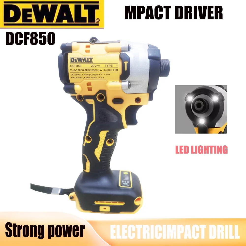 NEW Original DEWALT DCF850 Maximum torque: 205N. M brushless cordless electric screwdriver, powerful, No-load speed:0-3250rpm,
NEW Original DEWALT DCF850 Maximum torque: 205N. M brushless cordless electric screwdriver, powerful, No-load speed:0-3250rpm,