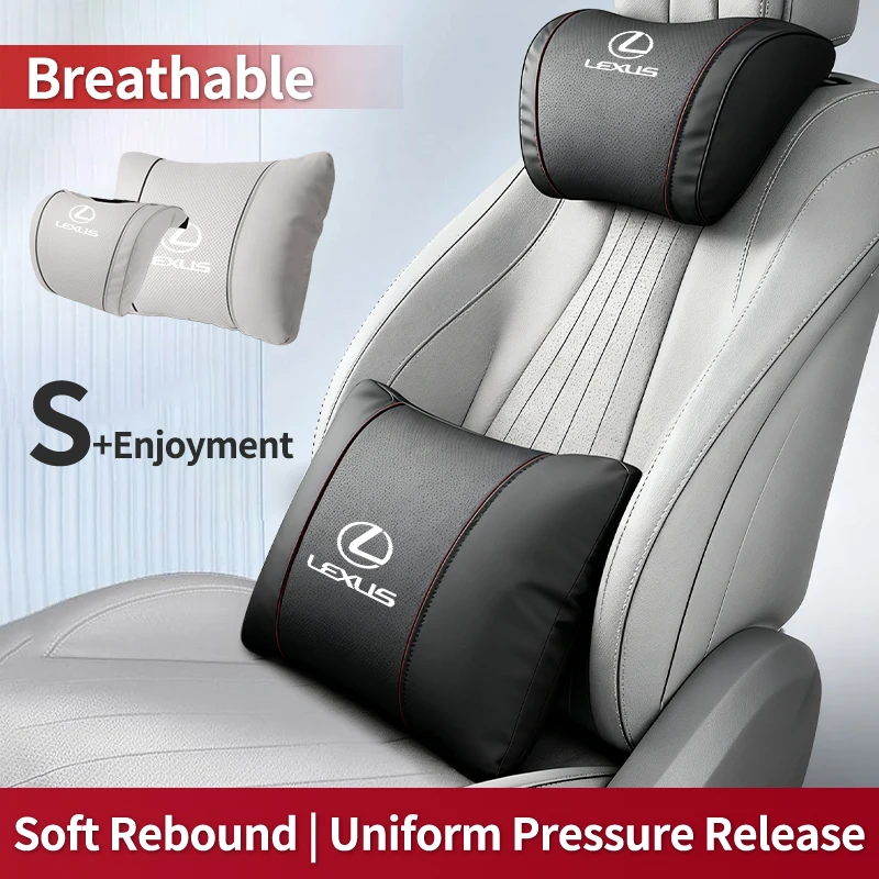 Car Seat Headrest Lumbar Support Neck Pillow Waist Cushion Backrest For Lexus IS250 IS200 CT200h GS300 LS430 RX450h LX570
Car Seat Headrest Lumbar Support Neck Pillow Waist Cushion Backrest For Lexus IS250 IS200 CT200h GS300 LS430 RX450h LX570