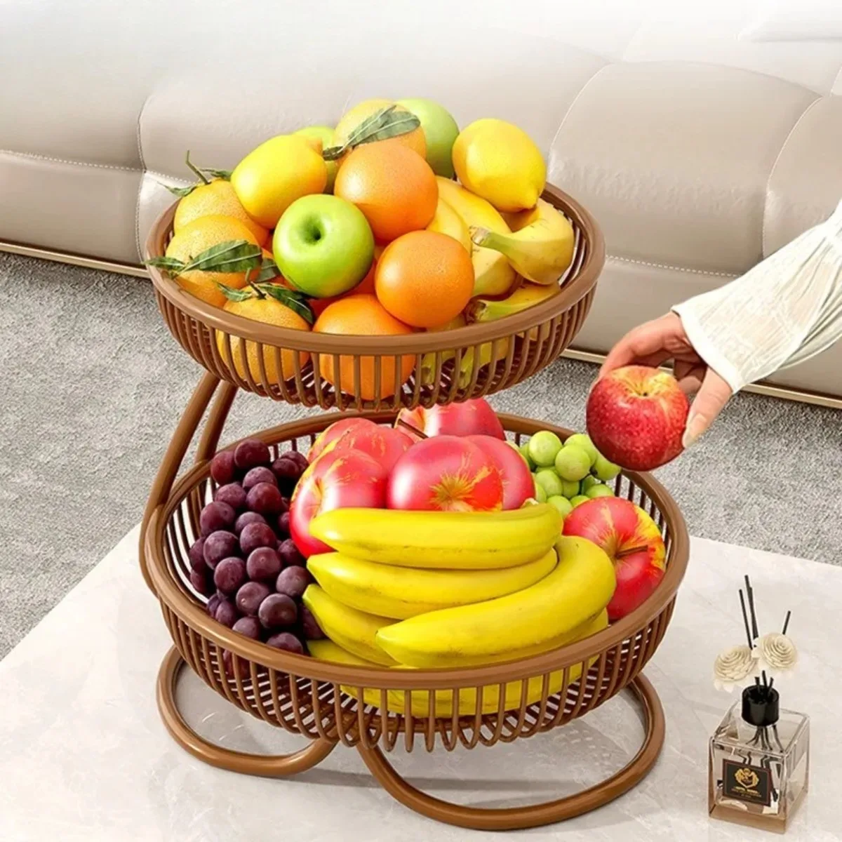 Modern Fruit Tray Home Decor Storage Basket Luxury Snack Organizer Coffee Table Serving Tray No Installation Dining Room Use
Modern Fruit Tray Home Decor Storage Basket Luxury Snack Organizer Coffee Table Serving Tray No Installation Dining Room Use
