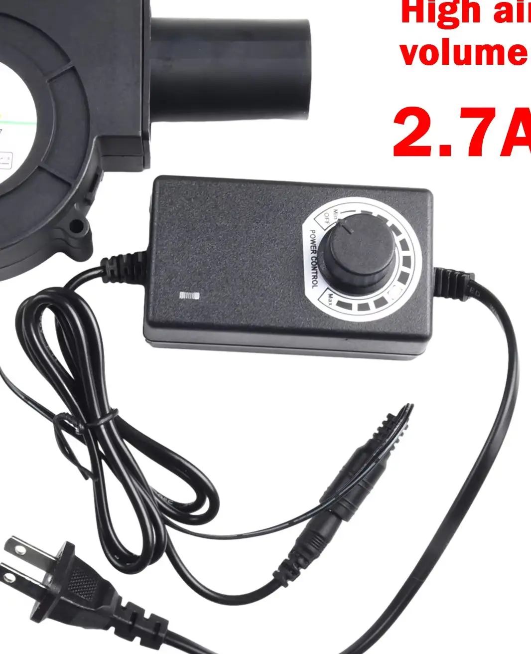 9733 12V 2.7A DC Blower Fan Double Ball Bearing High Airflow Turbo For Firewood BBQ Stove Grill Fireplace Air Supply Tool
9733 12V 2.7A DC Blower Fan Double Ball Bearing High Airflow Turbo For Firewood BBQ Stove Grill Fireplace Air Supply Tool