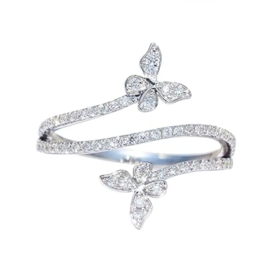 25 Sterling Silver Shiny Full Diamond Ring 1K Gold Cocktail Rings Butterfly Cubic Zirconia Promise Rings CZ Diamond Multi Row R
25 Sterling Silver Shiny Full Diamond Ring 1K Gold Cocktail Rings Butterfly Cubic Zirconia Promise Rings CZ Diamond Multi Row R