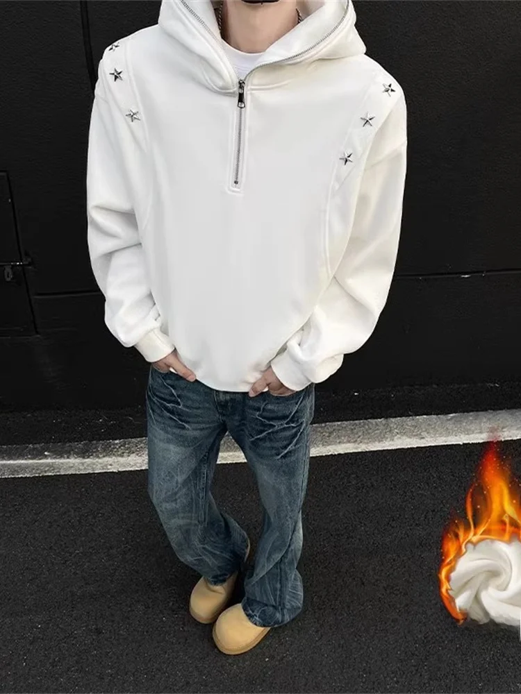 Hip Hop Sle Men's Fce Lined Hoodie Zipper Design Casual Anti-Wrinkle Wear Resistant Sweatirt for Autumn Winter
Hip Hop Sle Men's Fce Lined Hoodie Zipper Design Casual Anti-Wrinkle Wear Resistant Sweatirt for Autumn Winter
