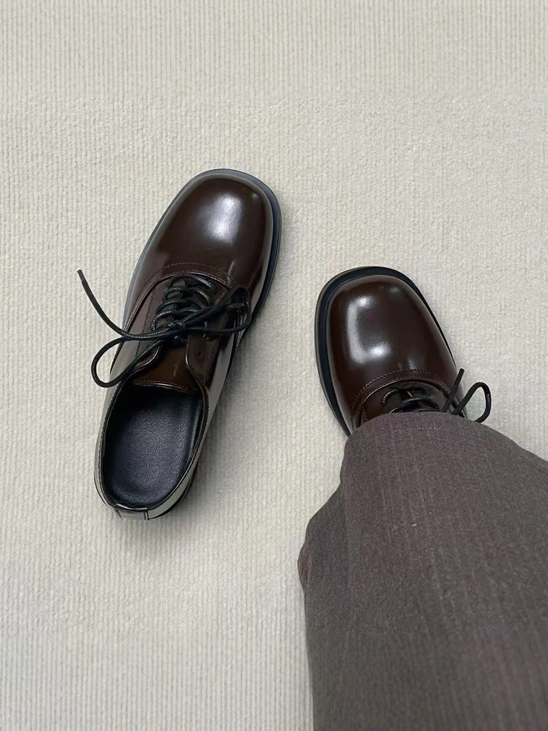 Men's Casual Brown Leather Shoes 2026 New Style Retro Fashion Thick Bottom Trendy Shoes Leisure Formal British Style
Men's Casual Brown Leather Shoes 2026 New Style Retro Fashion Thick Bottom Trendy Shoes Leisure Formal British Style