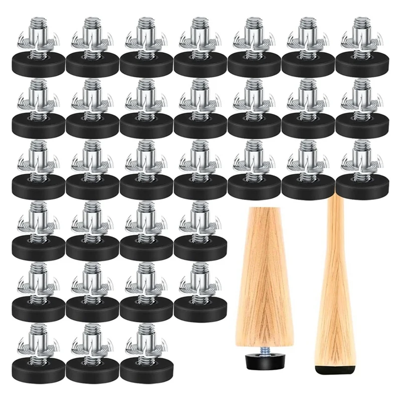 32 PCS M6 Thread Adjustable Furniture Levelers Screw In Chair Feet Adjustable Furniture Feet Leg Levelers Durable Easy To Use
32 PCS M6 Thread Adjustable Furniture Levelers Screw In Chair Feet Adjustable Furniture Feet Leg Levelers Durable Easy To Use