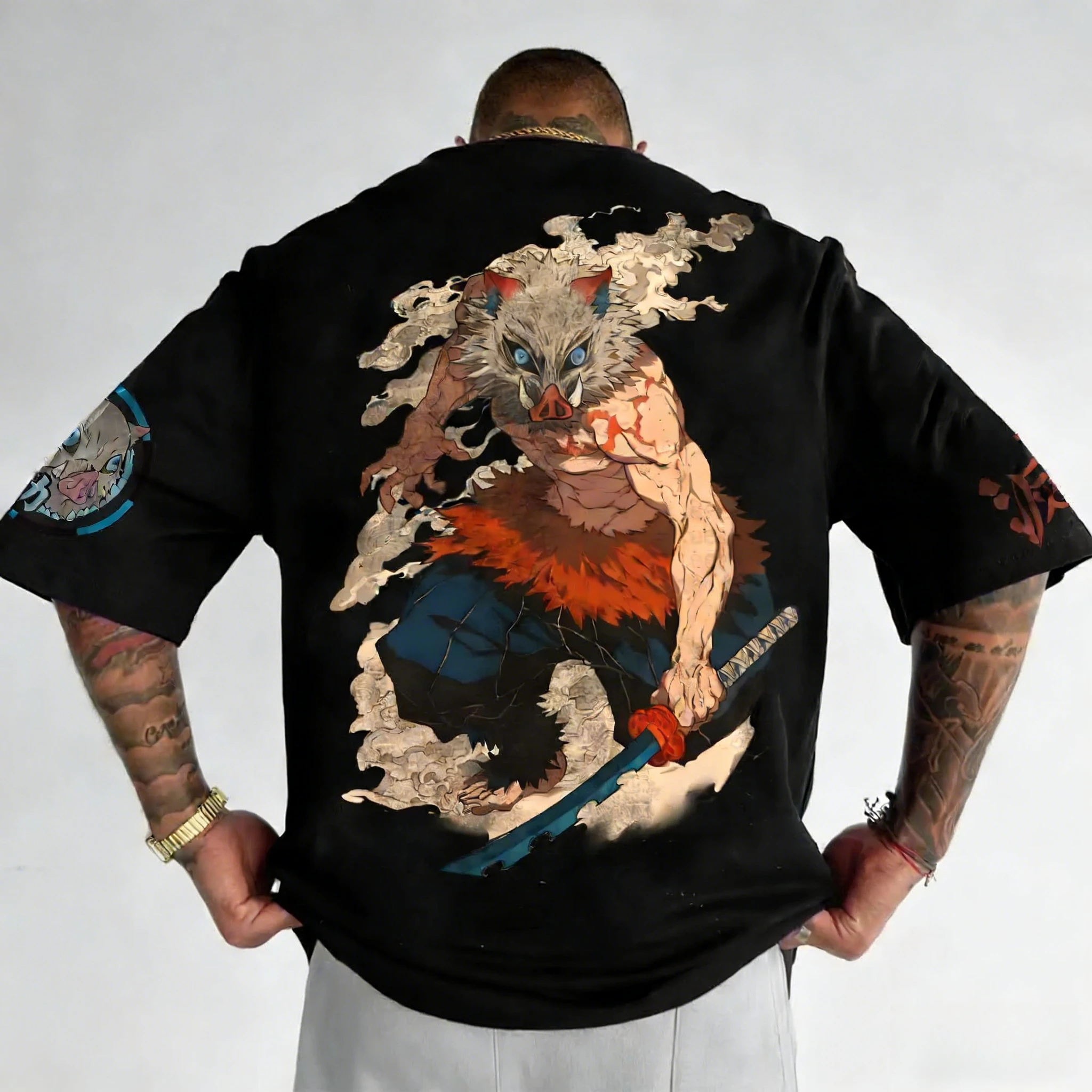 Мужская футболка в стиле ретро Demon Slayer Hashibira Inosuke, лето 2026, модная уличная повседневная уличная одежда большого размера Y2K, верхняя уличная одежда
Мужская футболка в стиле ретро Demon Slayer Hashibira Inosuke, лето 2026, модная уличная повседневная уличная одежда большого размера Y2K, верхняя уличная одежда