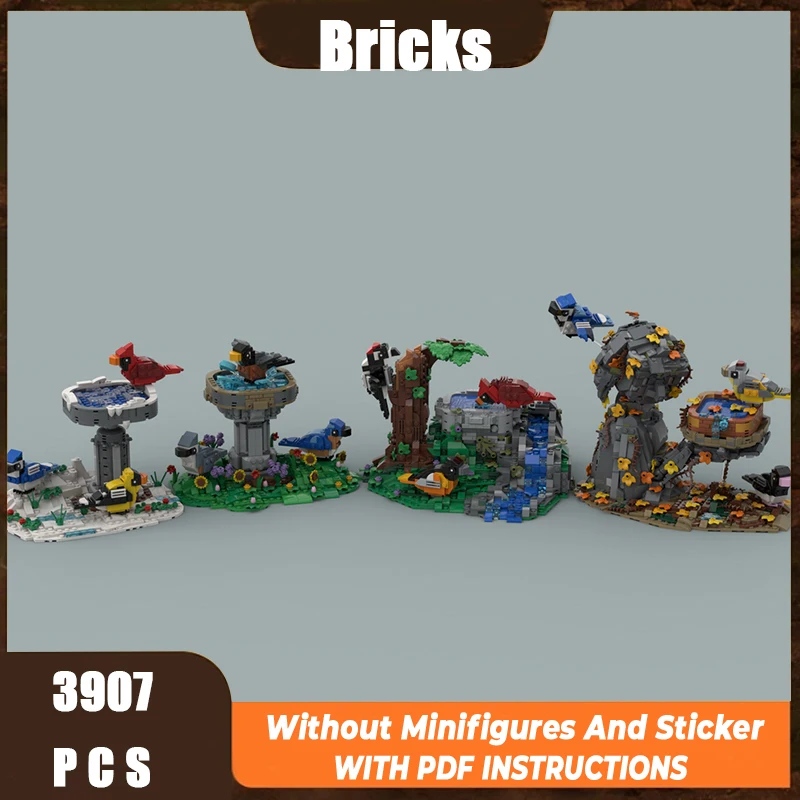 Exquisite New Product MOC Building Blocks Art Model Four Seasons Bird Pool Technology Modular Children's Toy DIY Assembly Set
Exquisite New Product MOC Building Blocks Art Model Four Seasons Bird Pool Technology Modular Children's Toy DIY Assembly Set