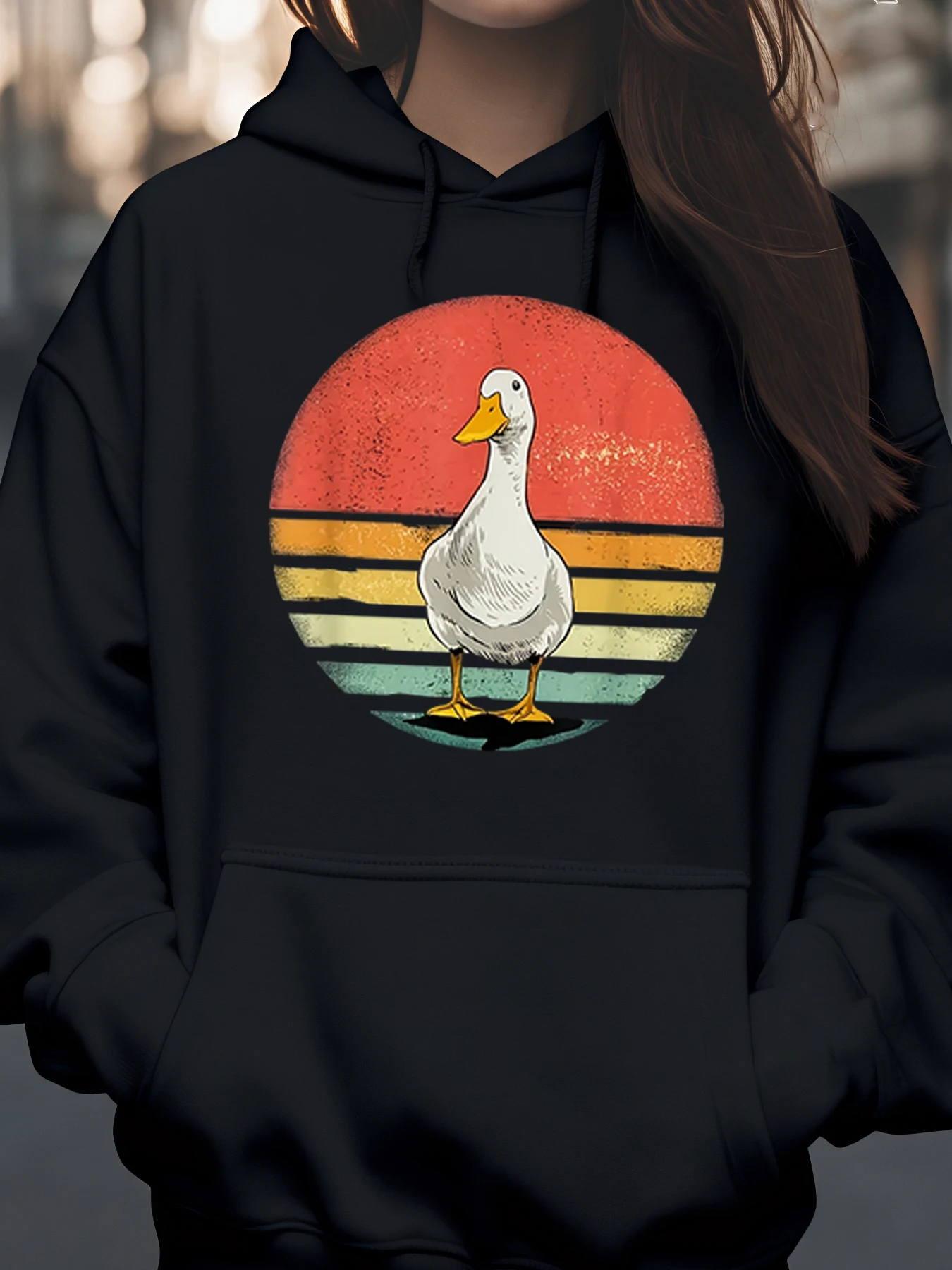 Толстовка с принтом утки и заката, осенне-зимняя повседневная одежда, наряд унисекс
Толстовка с принтом утки и заката, осенне-зимняя повседневная одежда, наряд унисекс