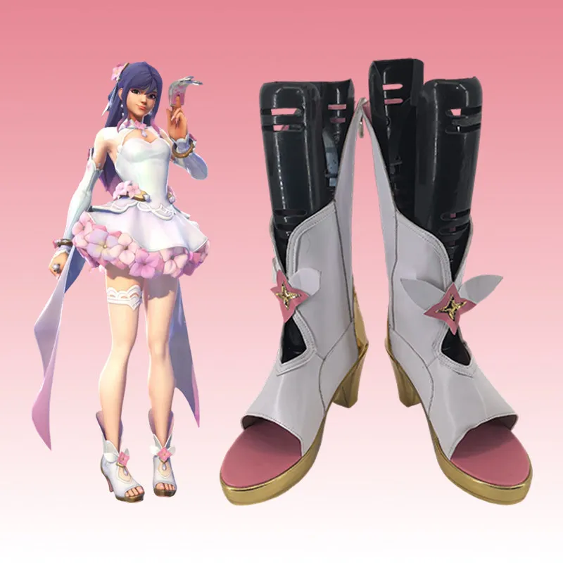 Bride Kiriko Cosplay Shoes Boots Hydrangea Embroidery Sweet Lovely Anime Game Shoes Halloween Party
Bride Kiriko Cosplay Shoes Boots Hydrangea Embroidery Sweet Lovely Anime Game Shoes Halloween Party