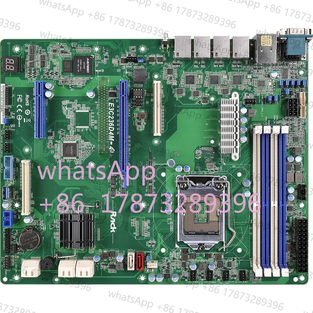 Серверная материнская плата для LGA1151 C236 DDR4 с поддержкой E3-1200 V5 V6 E3C236D4M-4L
Серверная материнская плата для LGA1151 C236 DDR4 с поддержкой E3-1200 V5 V6 E3C236D4M-4L