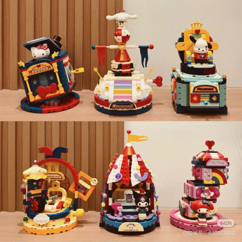 Sanrio Hello Kitty Magic Circus Building Blocks Kuromi Cute Anime Character Scene Model Bricks Creative Decoration Kids Toy Gift
Sanrio Hello Kitty Magic Circus Building Blocks Kuromi Cute Anime Character Scene Model Bricks Creative Decoration Kids Toy Gift