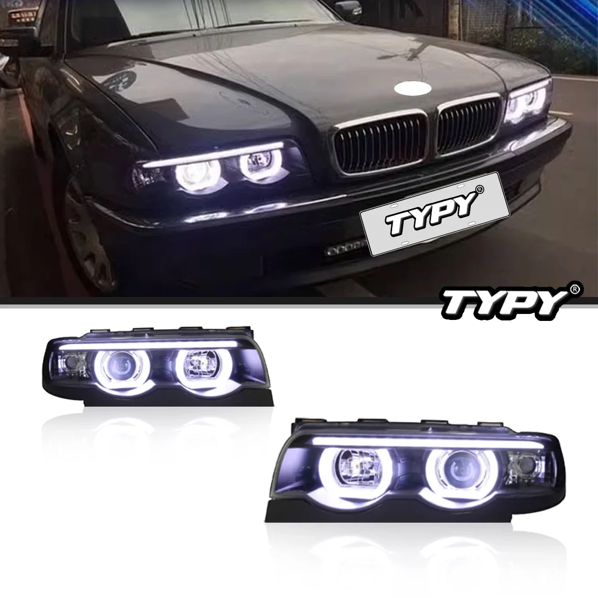 TYPY Car Headlights For BMW 7 Series E38 1998-2002 LED Car Lamps Daytime Running Lights Dynamic Turn Signals Car Accessories
TYPY Car Headlights For BMW 7 Series E38 1998-2002 LED Car Lamps Daytime Running Lights Dynamic Turn Signals Car Accessories