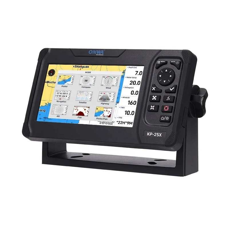 New KP-25X 5 Inch LCD Marine Saltwater Fishing Gps Chart Plotter with AIS Class B+ Transponder and Fish Finder
New KP-25X 5 Inch LCD Marine Saltwater Fishing Gps Chart Plotter with AIS Class B+ Transponder and Fish Finder