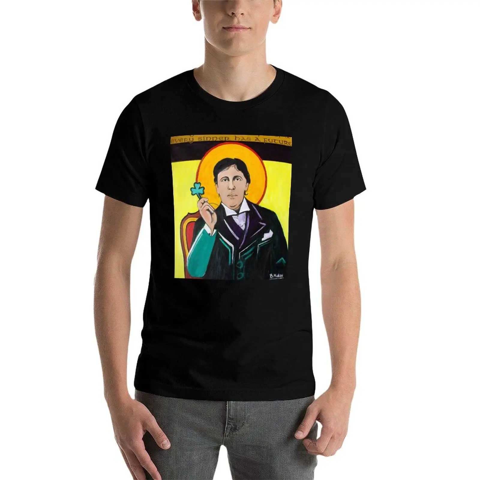 Oscar Wilde Saints & Sinners Buy Irish Art T-Shirt t shirt man luxury man t shirts for men casual T-Shirt
Oscar Wilde Saints & Sinners Buy Irish Art T-Shirt t shirt man luxury man t shirts for men casual T-Shirt