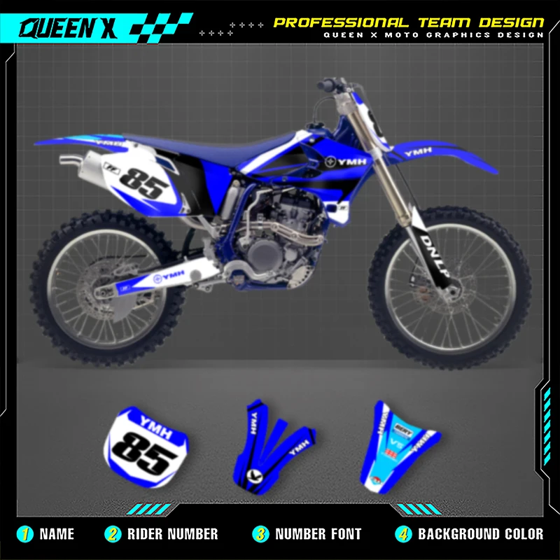 QUEEN X MOTO Motorcycle Graphics Decals For YAMAHA YZF250 450 2003-2005 Motorcycle Decal Sticker 008
QUEEN X MOTO Motorcycle Graphics Decals For YAMAHA YZF250 450 2003-2005 Motorcycle Decal Sticker 008